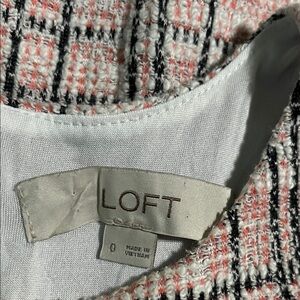 LOFT Multicolor Tweed Dress